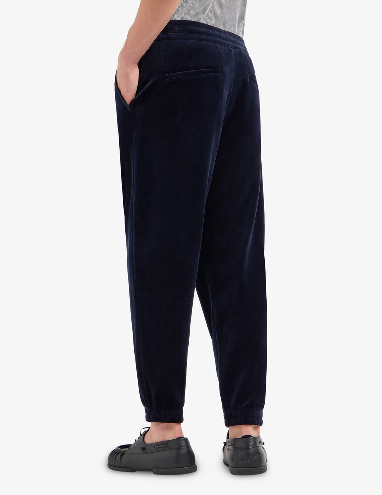 Emporio Armani Pantalone Tuta In Ciniglia