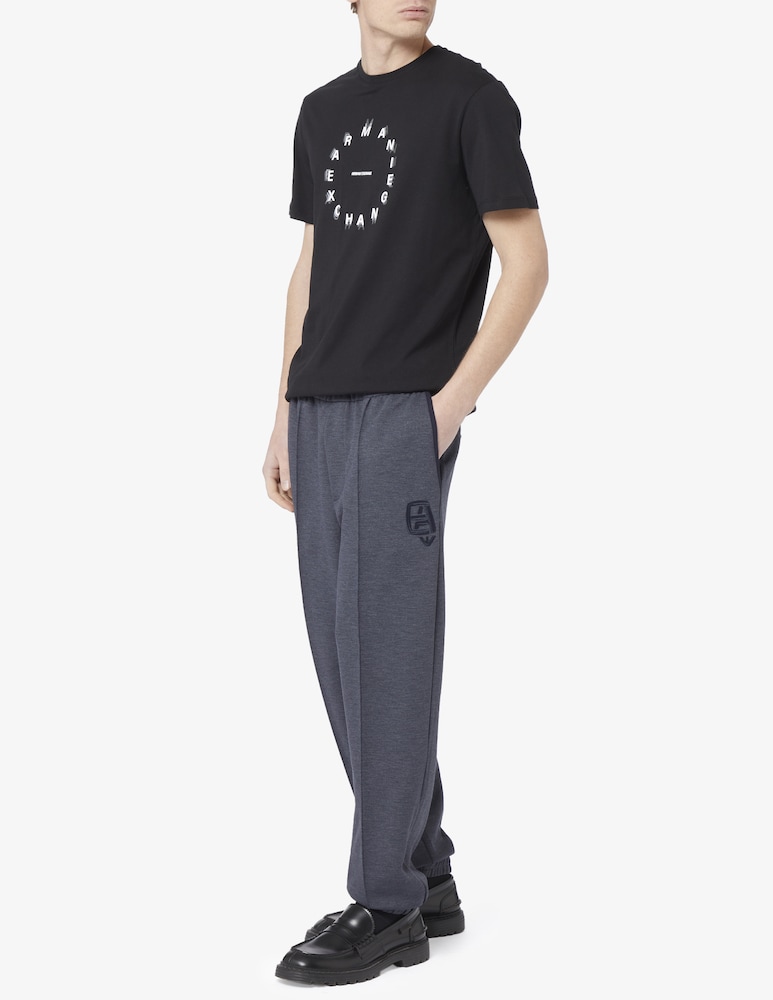 Emporio Armani Pantaloni Jogger Stampa Denim