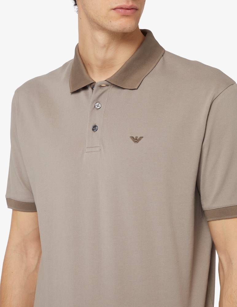 Emporio Armani Polo Piquet Collo Contr