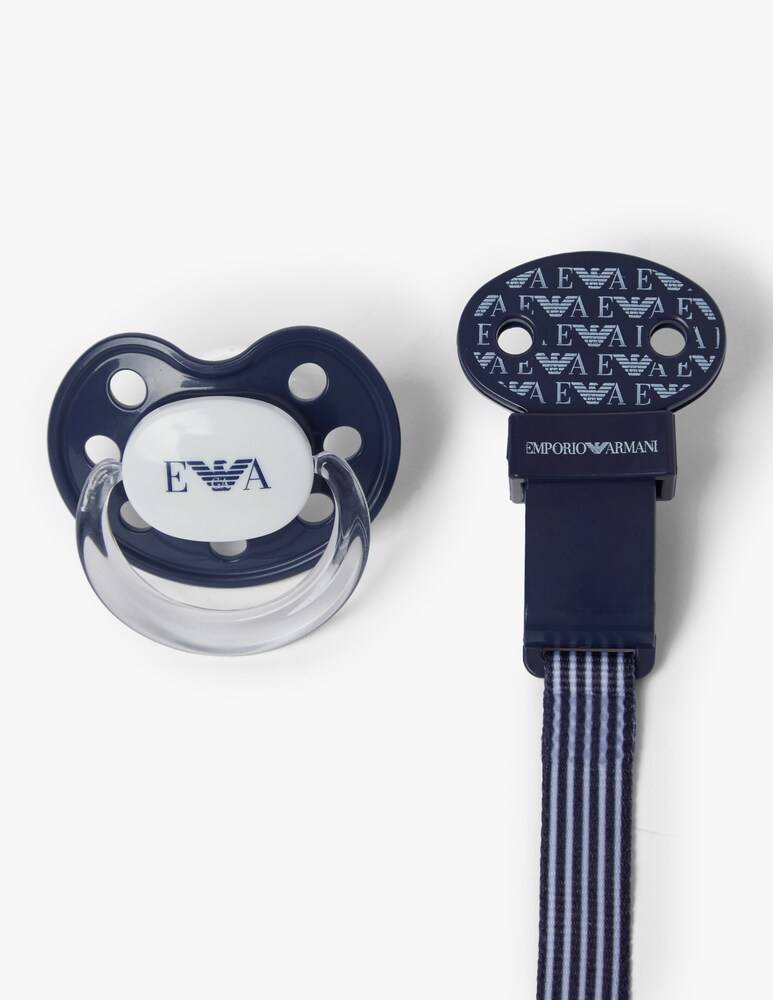 Emporio Armani Set Composto Da 2 Biberon Con Ciuccio E Clip