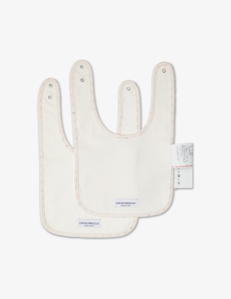 Emporio Armani Set Di 2 Bavaglini Con Stampa