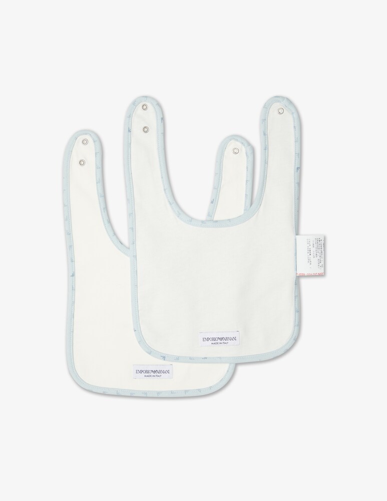 Emporio Armani Set Di 2 Bavaglini Neonato