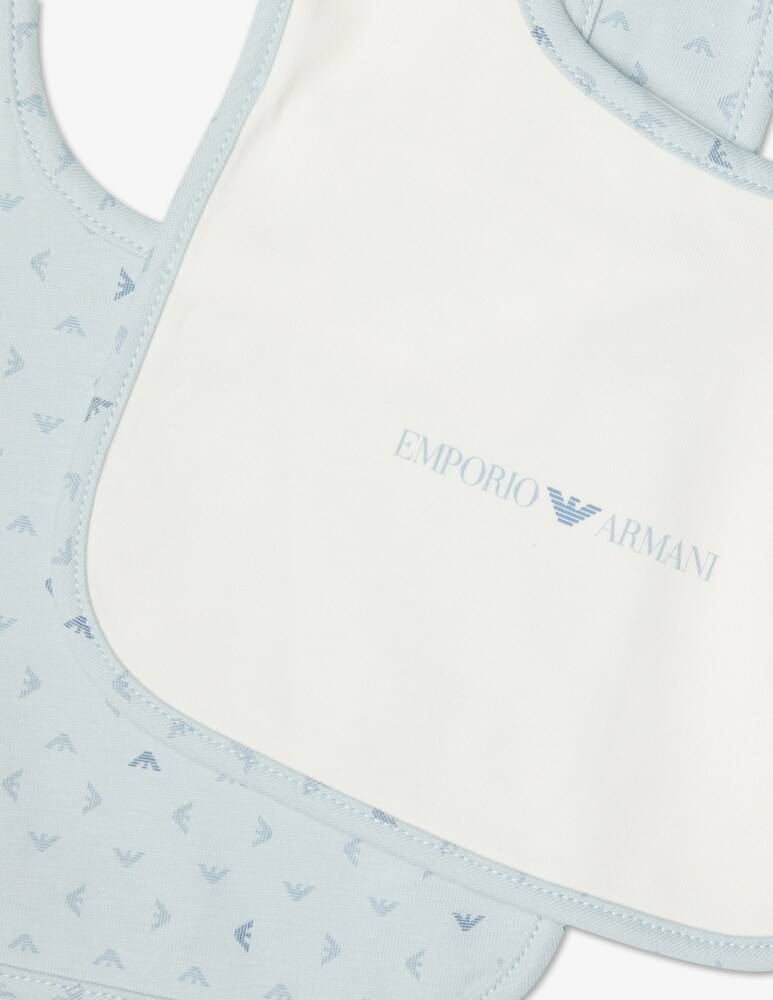 Emporio Armani Set Di 2 Bavaglini Neonato