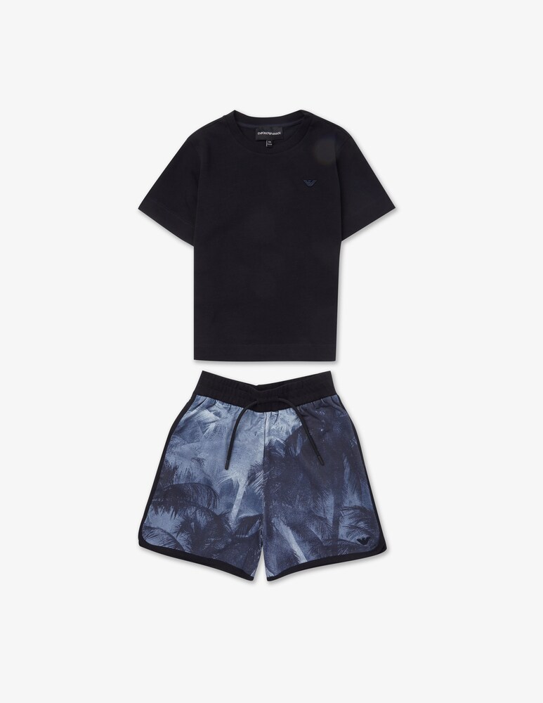 Emporio Armani Set t-shirt e pantaloncini