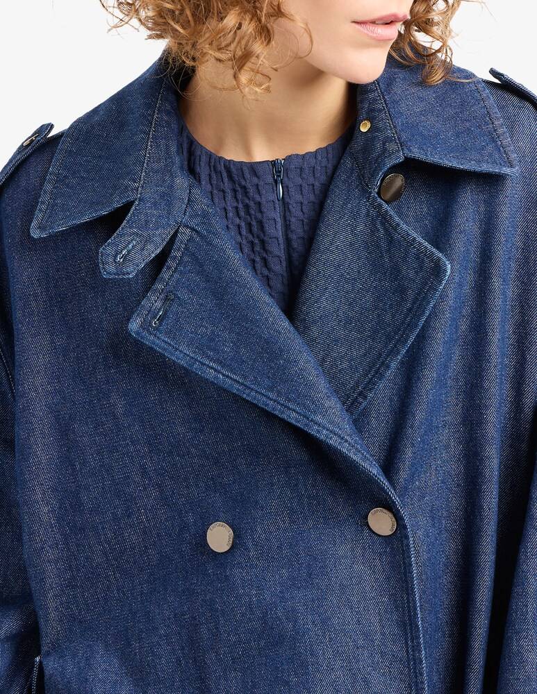 Emporio Armani Trench In Cotone