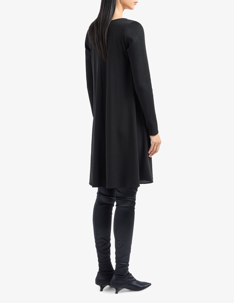 Emporio Armani Vestito Corto A Manica A 3/4
