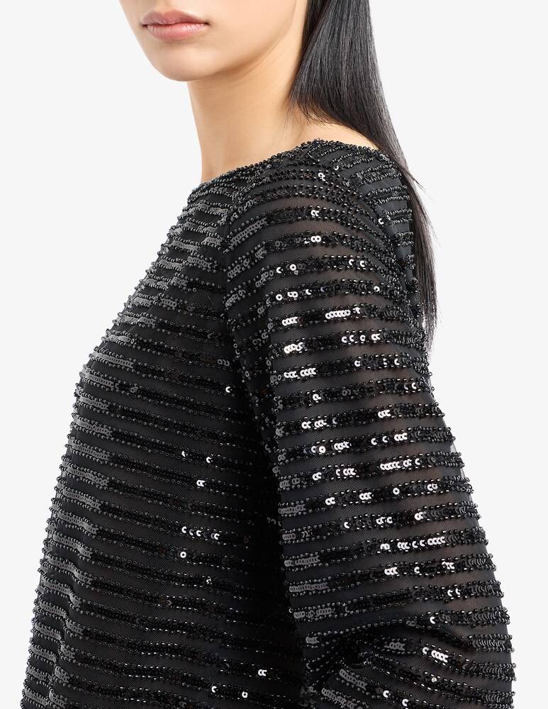 Emporio Armani Vestito Corto A Manica Lunga