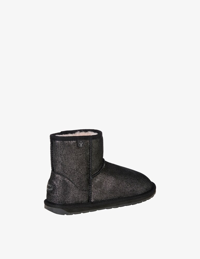 Emu Stivaletti Wallaby Mini Metallic - Nero