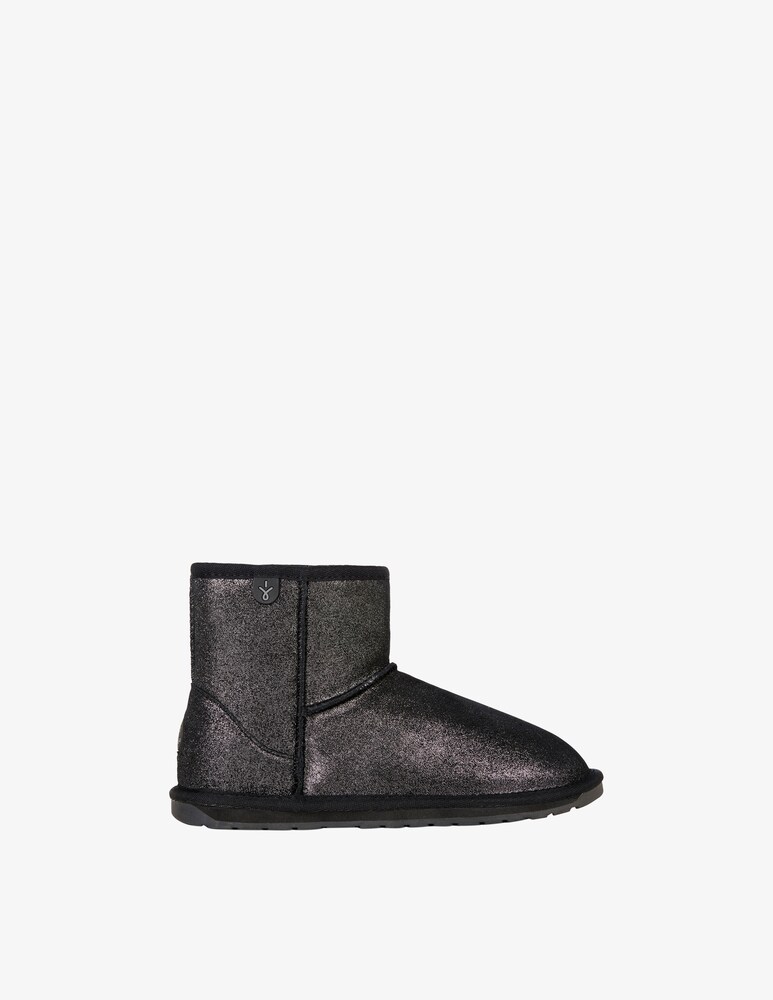 Emu Stivaletti wallaby mini metallic - Nero