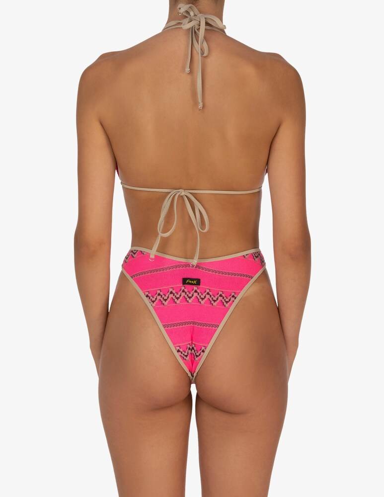 F**K Bikini Set A Triangolo In Crochet
