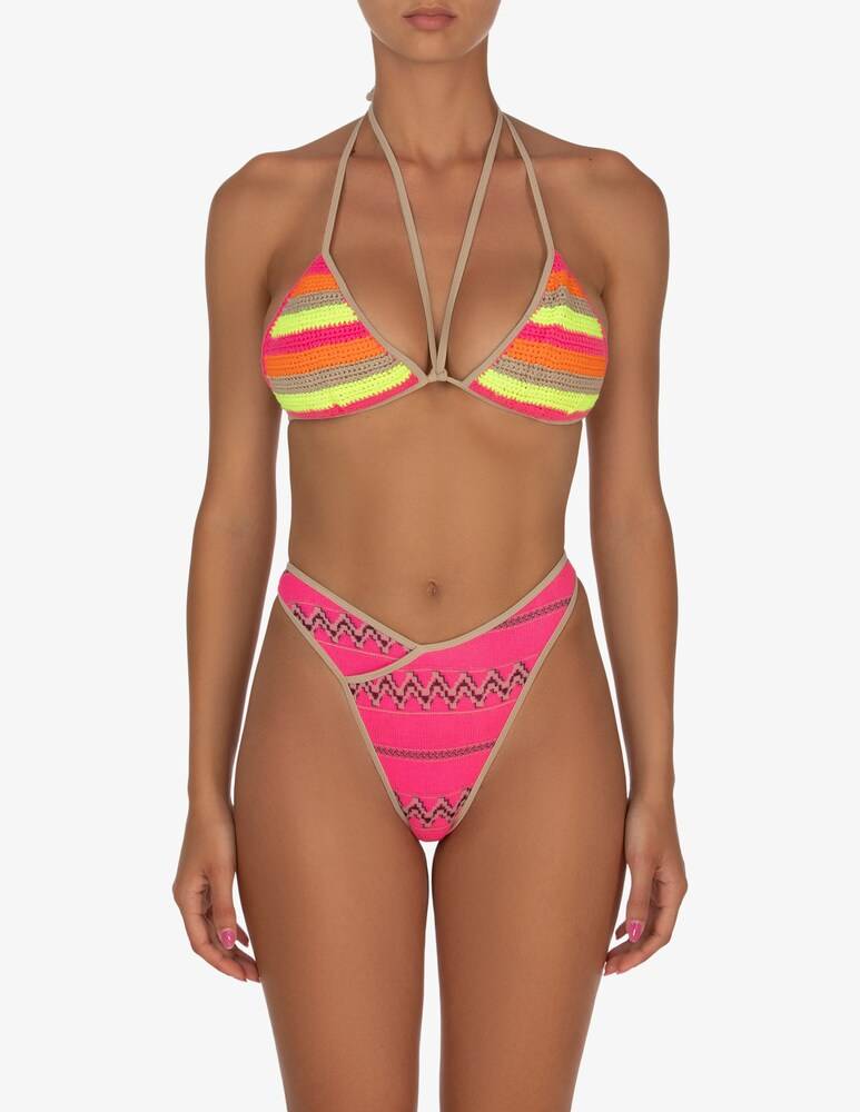 F**K Bikini set a triangolo in crochet