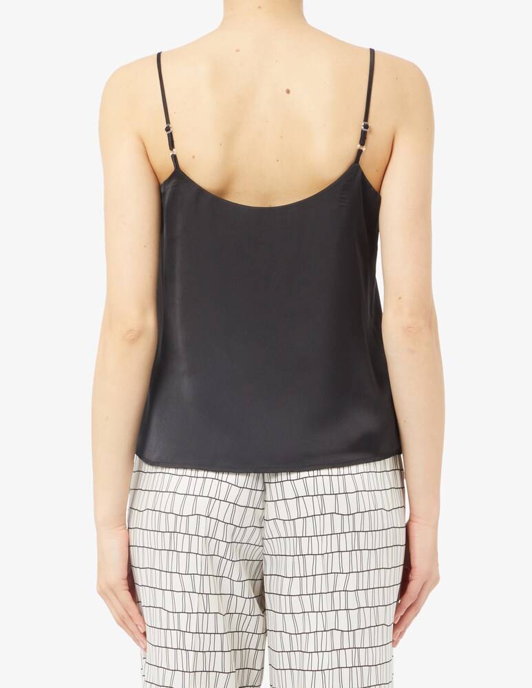 Face To Face Style Top Spalline In Raso