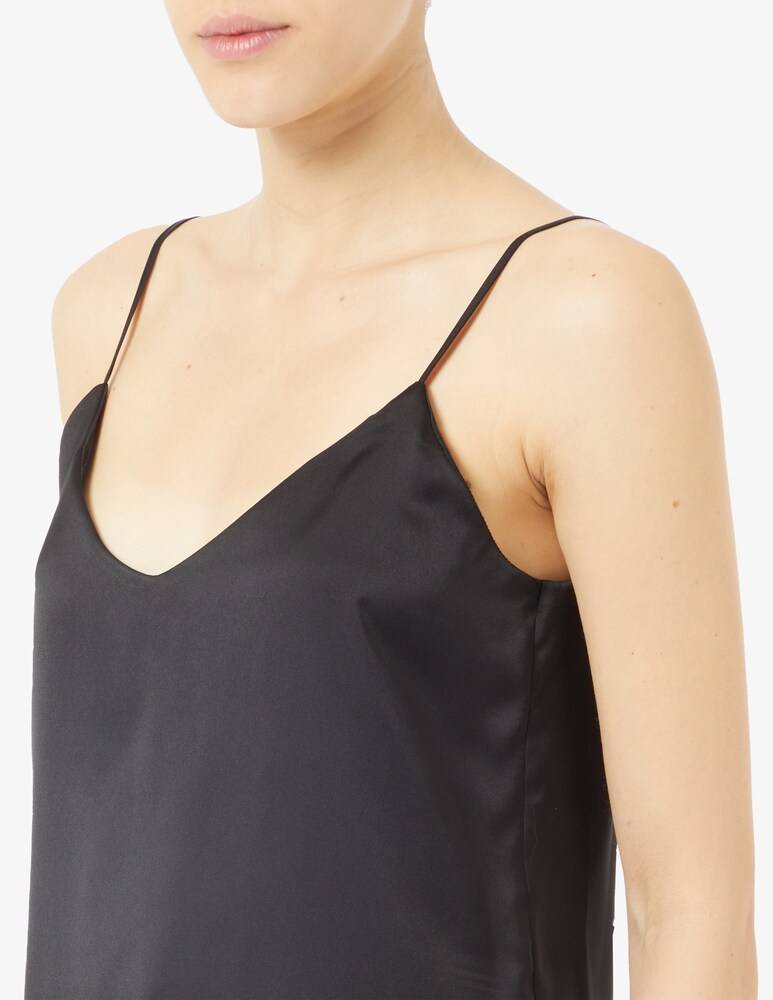 Face To Face Style Top Spalline In Raso