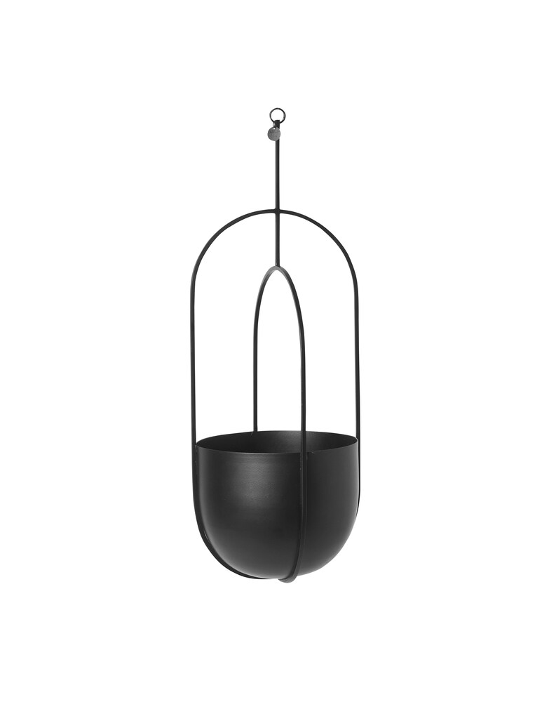 Ferm Living Hanging Deco Pot Vaso Da Sospensione - Nero