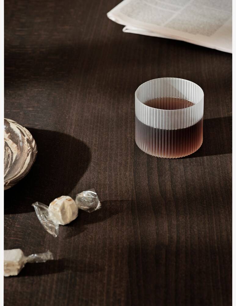 Ferm Living Ripple Bicchieri Bassi - Set 4 Pz - Satinati
