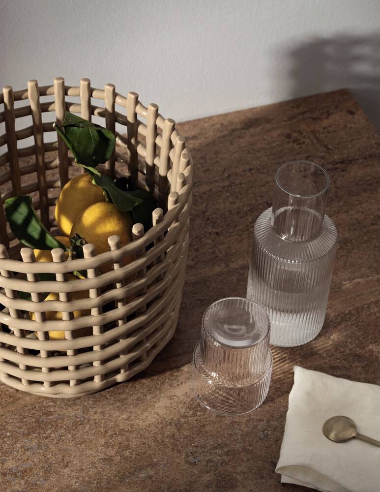 Ferm Living Ripple Bicchieri Piccoli Set 4 Pz - Trasparenti