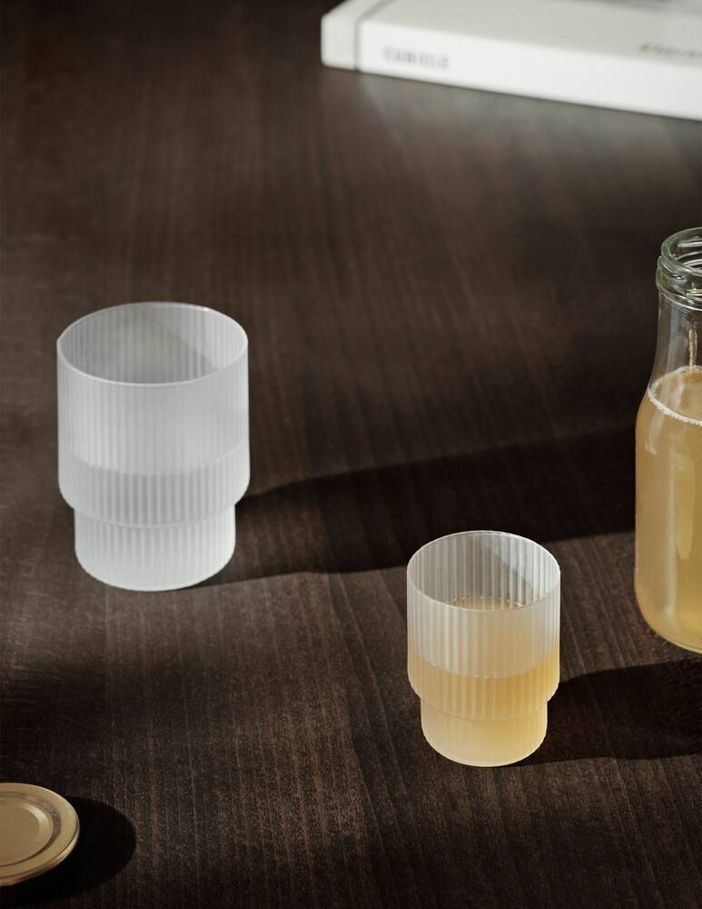 Ferm Living Ripple Bicchieri Piccoli - Set Da 4 - Satinato