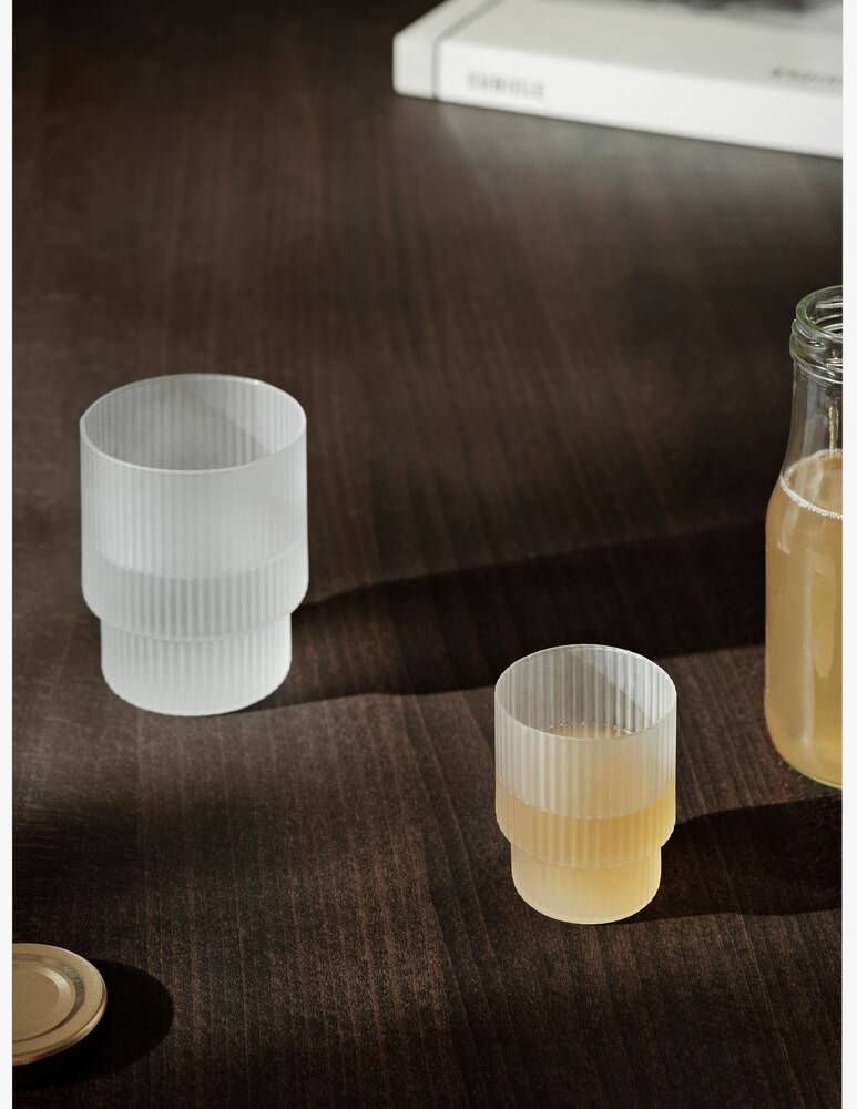 Ferm Living Ripple Bicchieri Set Da 4 Satinati