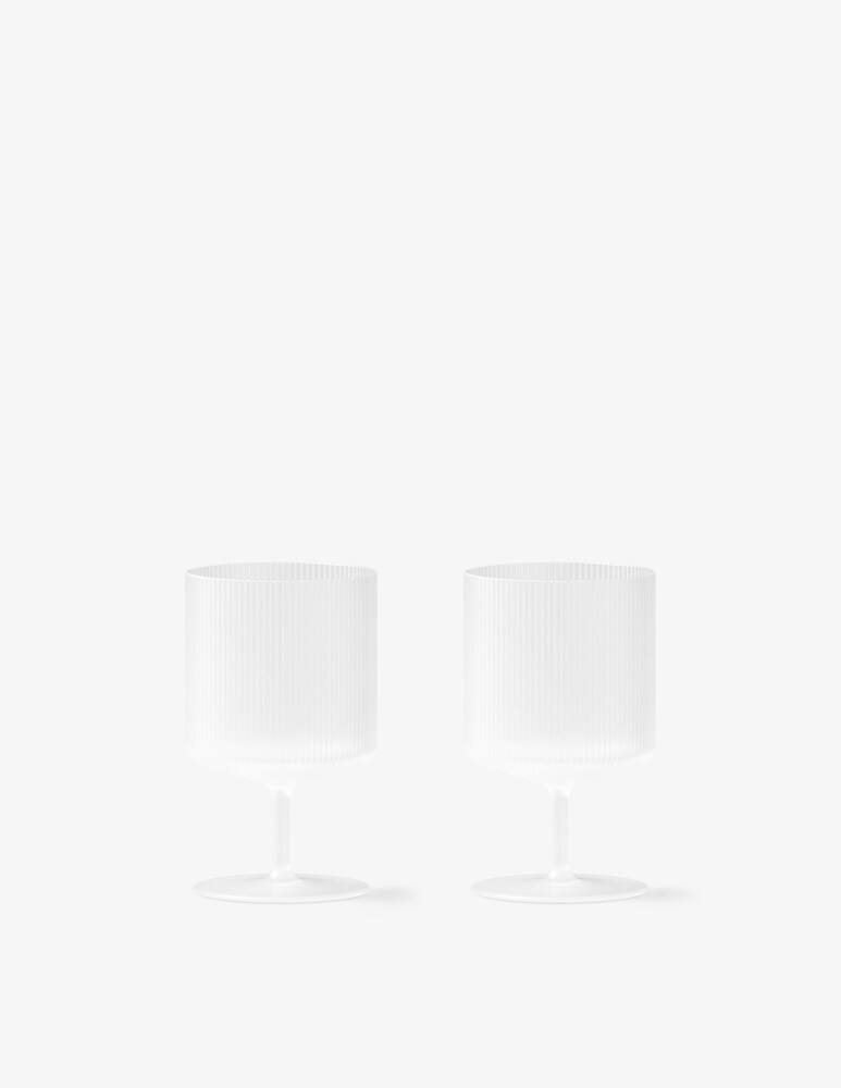 Ferm Living Ripple Bicchieri Vino- Set da 4 - Satinato