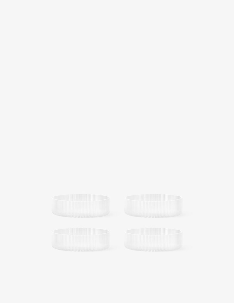 Ferm Living Ripple Coppetta - Set da 4 - Satinato