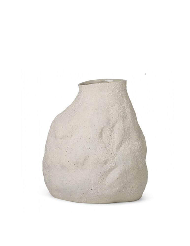 Ferm Living Vulca Vaso Large - Panna