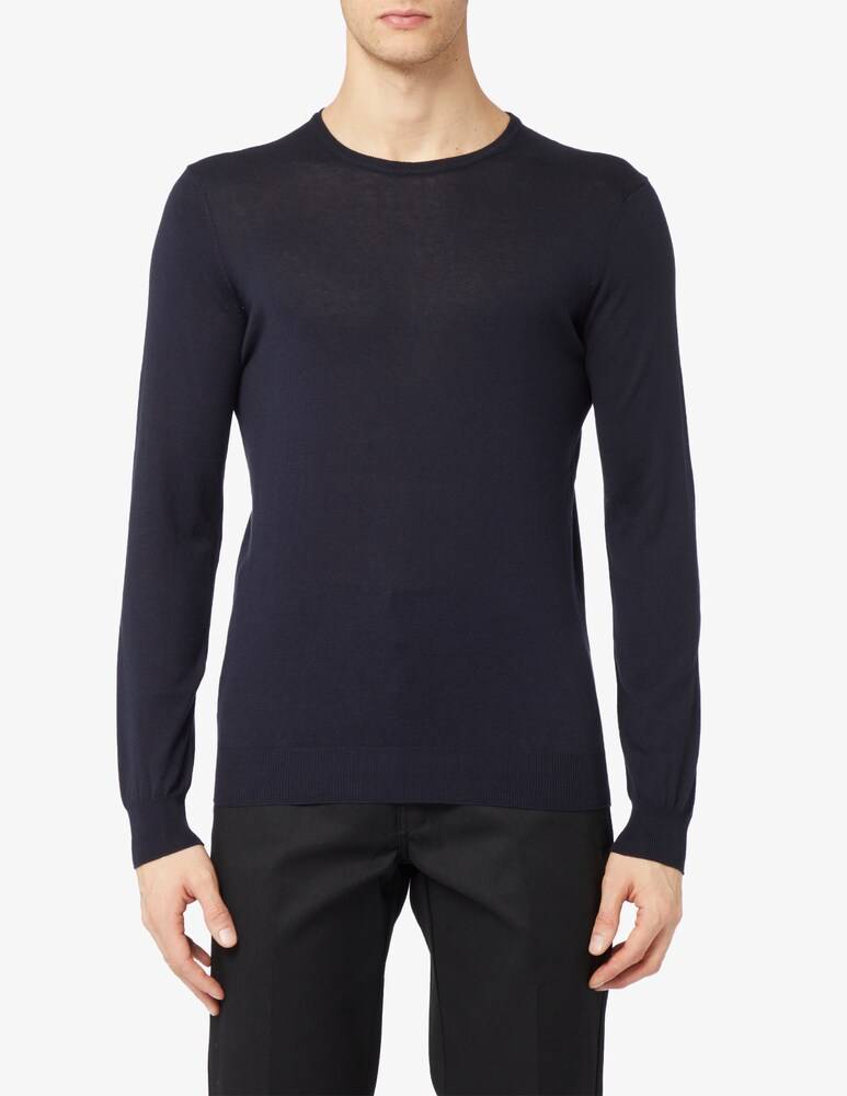 Ferrante Maglia girocollo cotone e seta f14