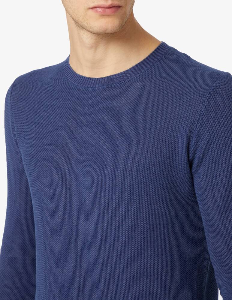 Ferrante Maglia Girocollo Nido D Ape Cotone F12