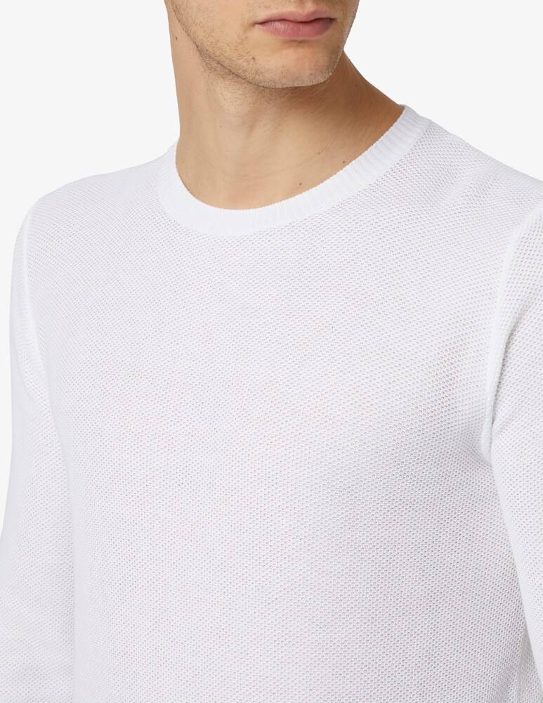 Ferrante Maglia Girocollo Nido D Ape Cotone F12