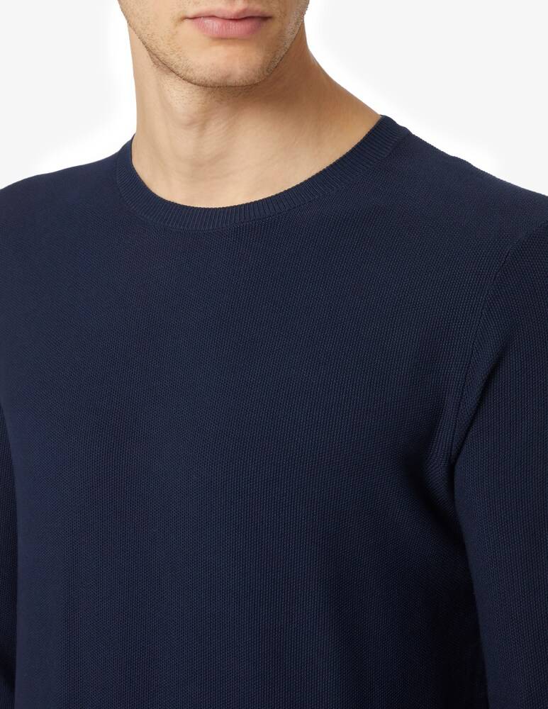 Ferrante Maglia Girocollo Punto Riso Cotone F12
