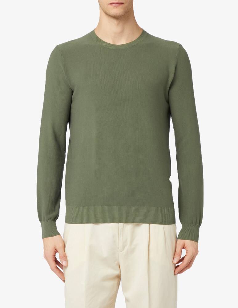 Ferrante Maglia girocollo punto riso cotone f12
