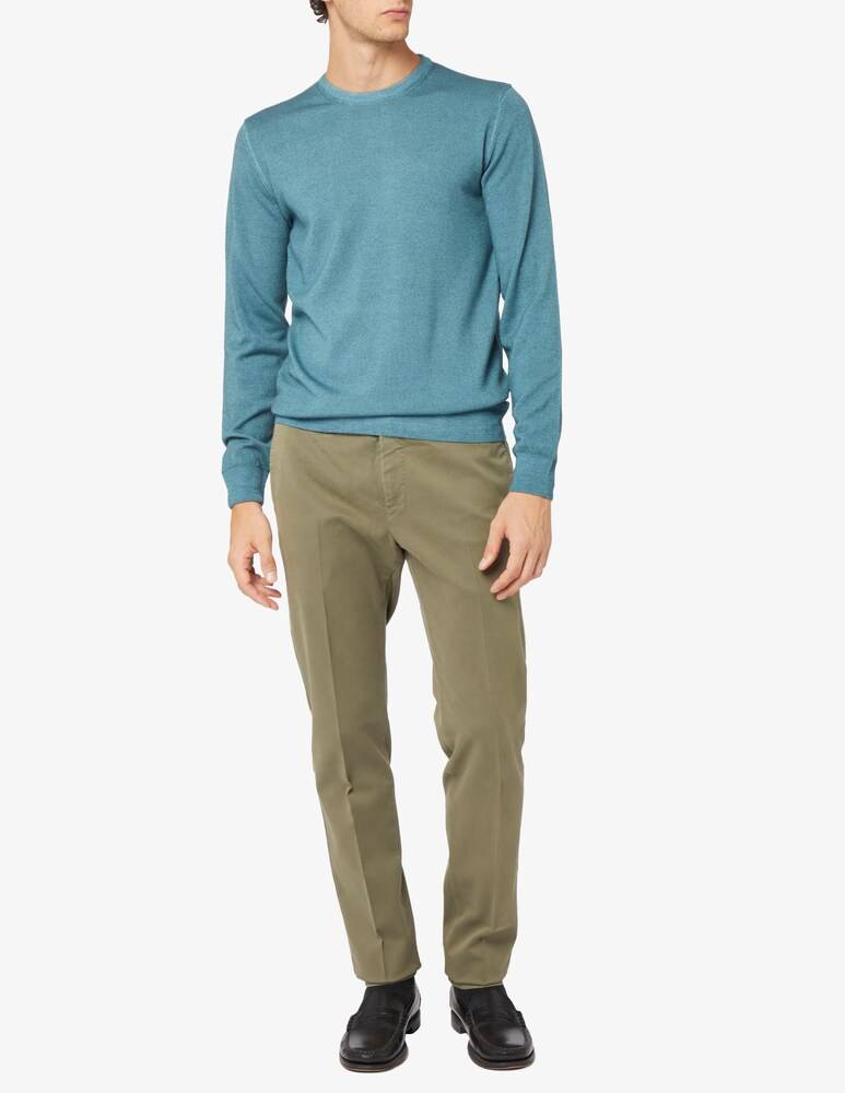 Ferrante Maglia In Lana Merino Fin12 Lavato