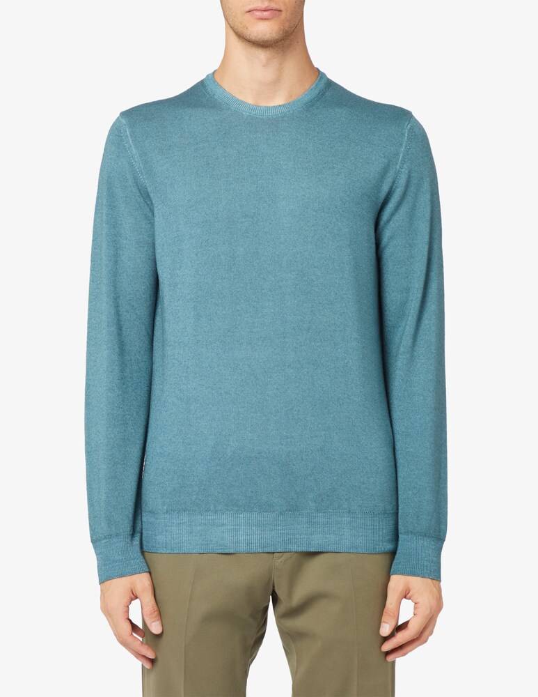 Ferrante Maglia in lana merino fin12 lavato