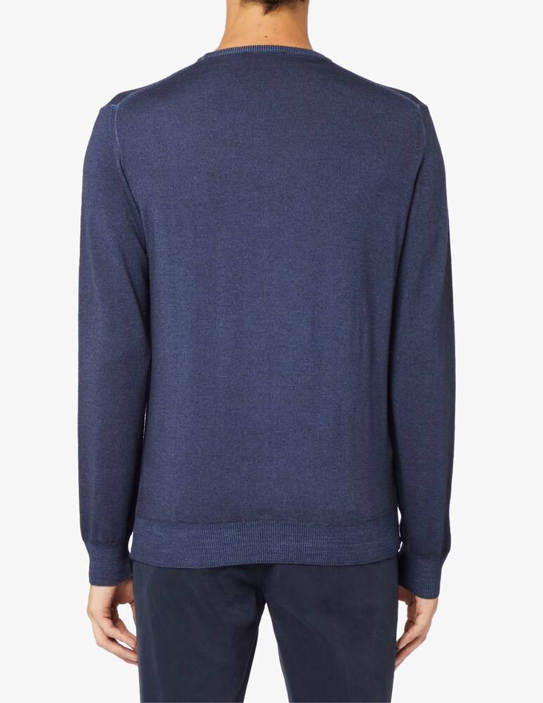 Ferrante Maglia In Lana Merino Fin12 Lavato