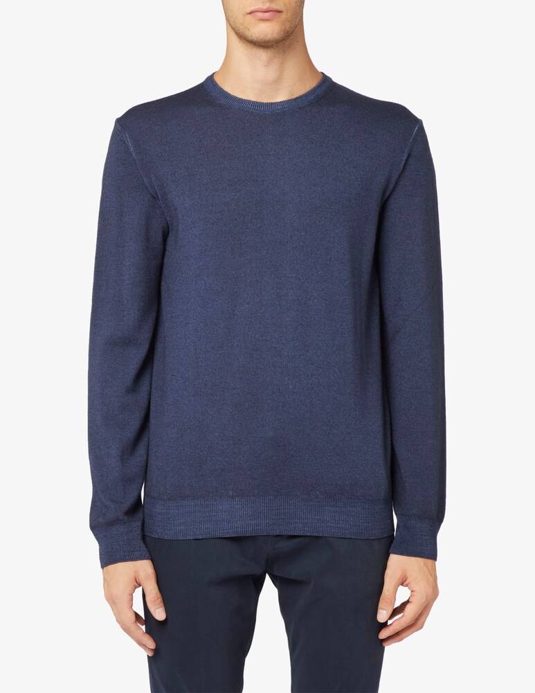 Ferrante Maglia in lana merino fin12 lavato