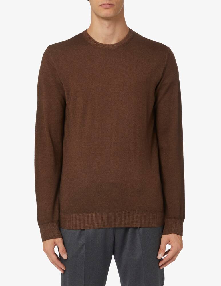 Ferrante Maglia in lana merino fin12 lavato
