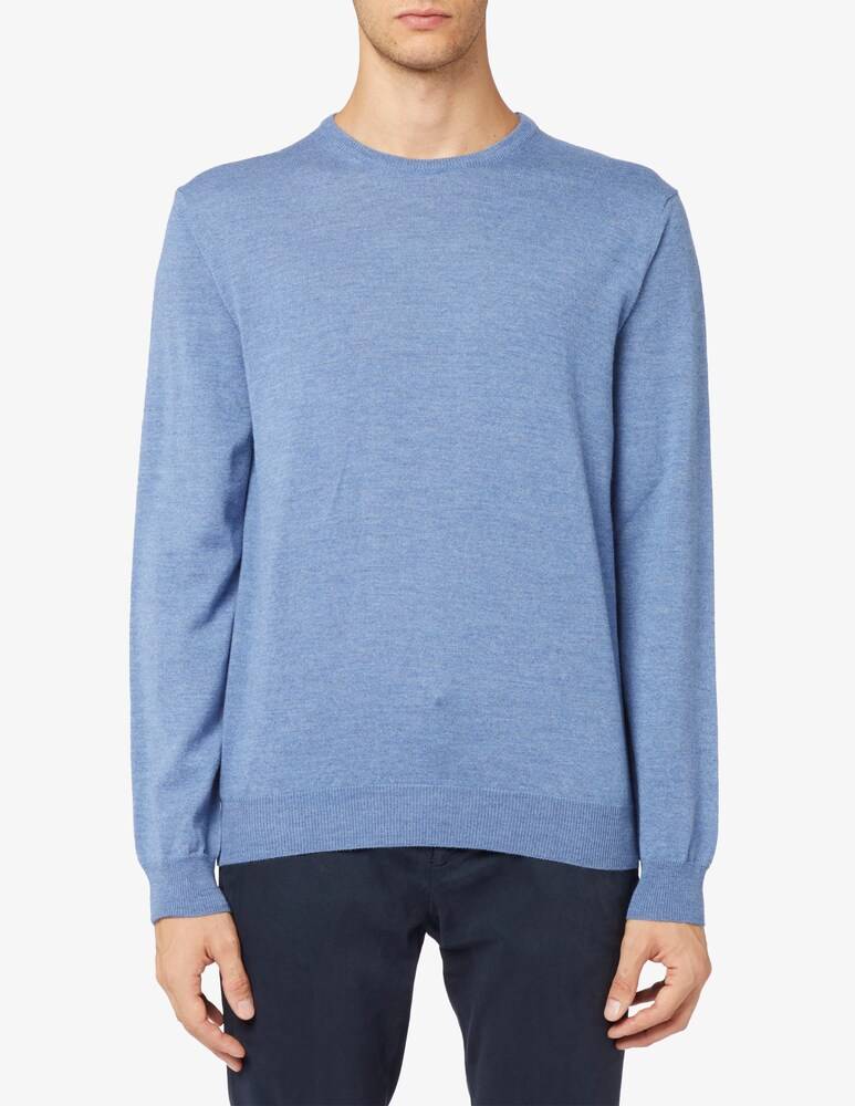 Ferrante Maglia in lana merino fin12 unito