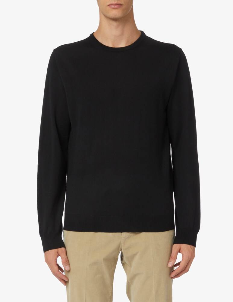 Ferrante Maglia in lana merino fin12 unito