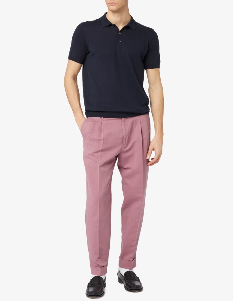 Ferrante Polo Cotone E Seta F14
