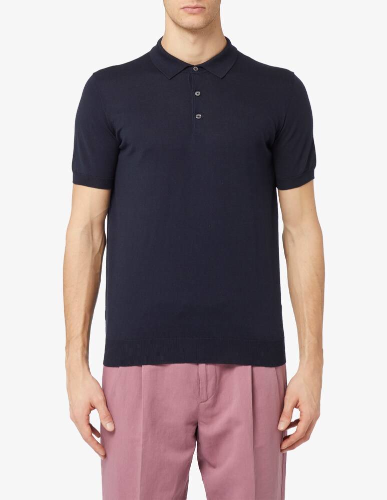 Ferrante Polo cotone e seta f14