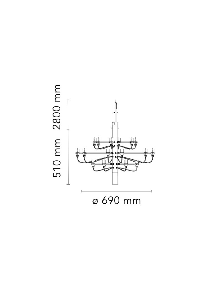 Flos 2097/18 Ceiling Lamp (clear Bulbs)