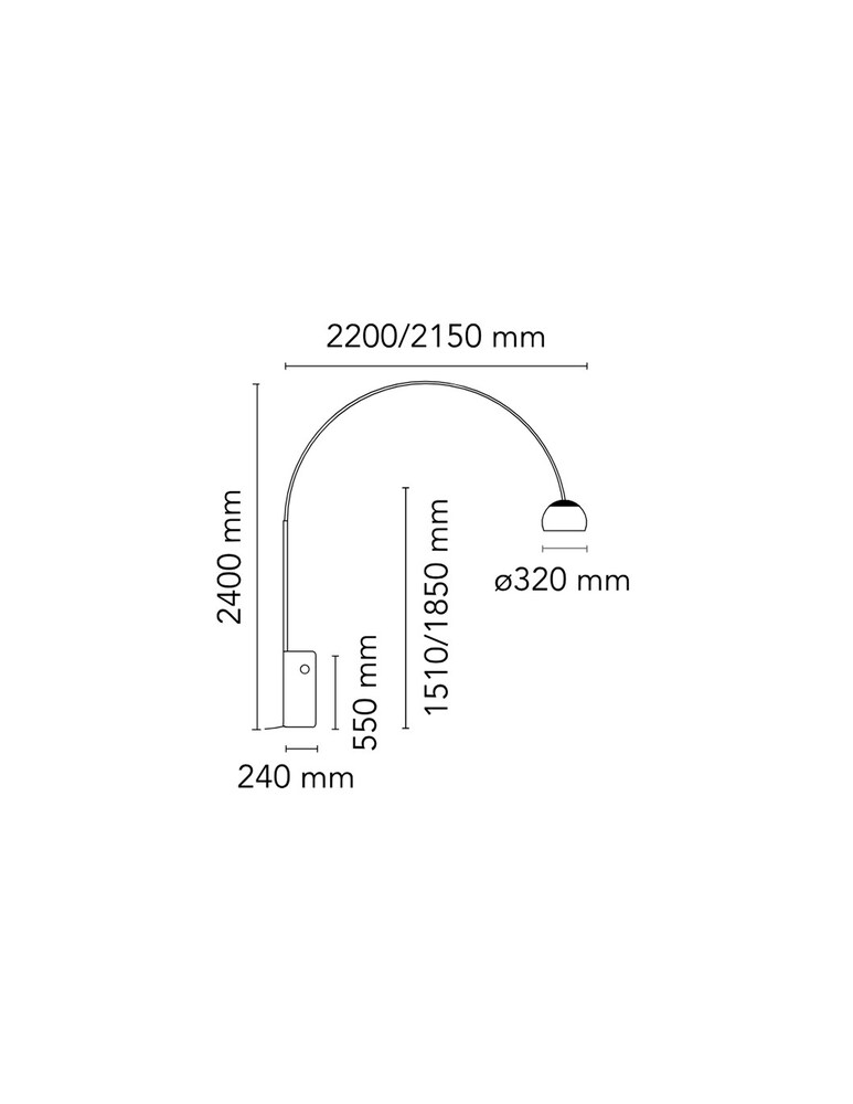 Flos Arco Lampada Da Terra - Bianco