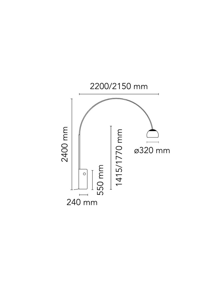 Flos Arco Led Lampada Da Pavimento