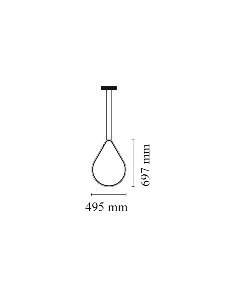 Flos Arrangements Lampada - Drop Up - Nero