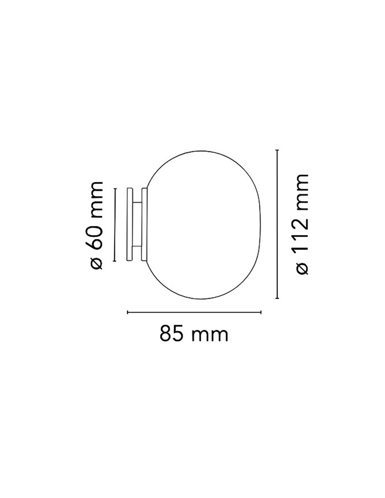 Flos GloBall Wall Mini Lampada Da Soffitto