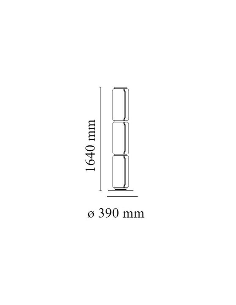 Flos Noctambule F3 High Cylinders Lampada Da Pavimento