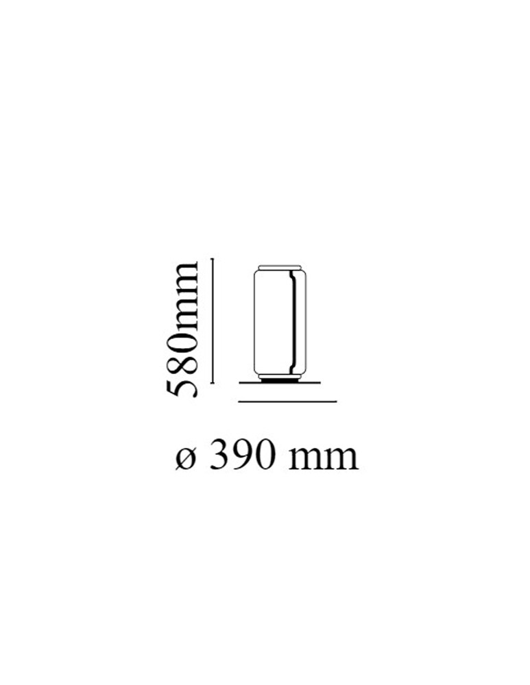 Flos Noctambule Floor 1 High Cylinder Small Base Lampada Da Terra
