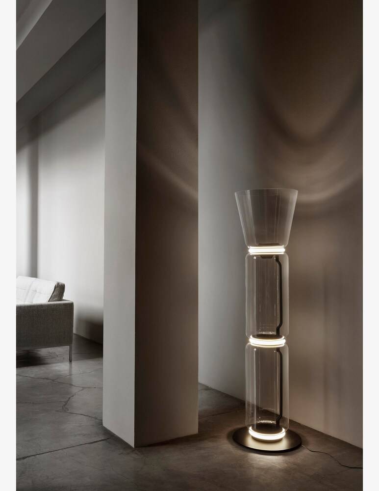 Flos Noctambule Floor 2 High Cylinder Cone Small Base
