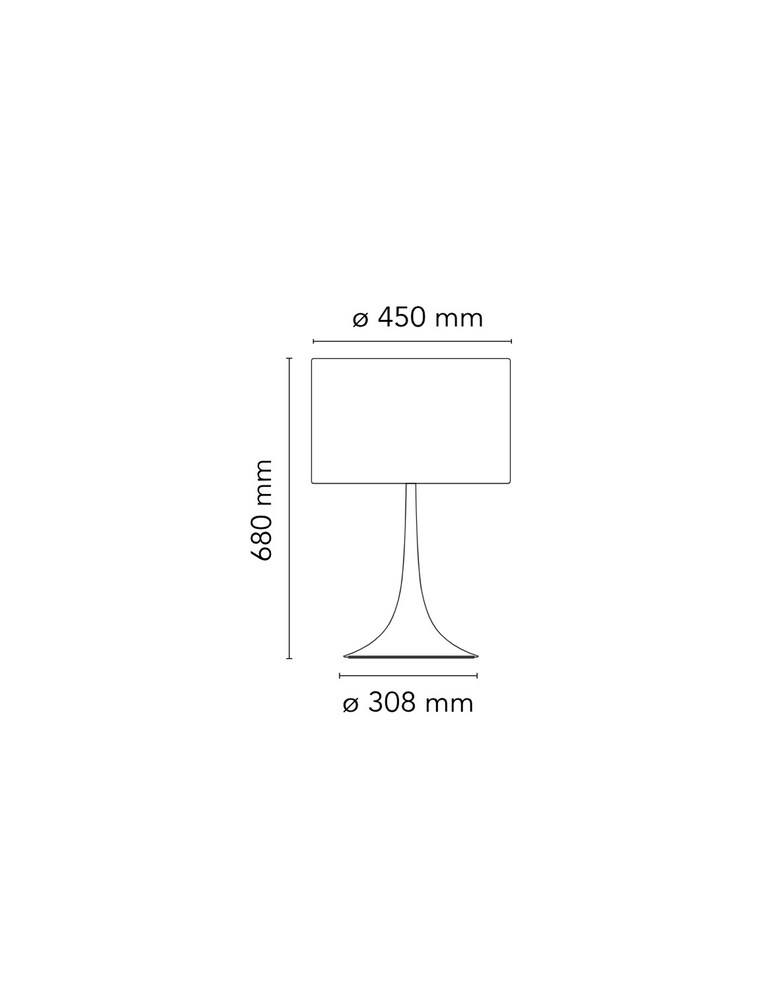 Flos SPUN LIGHT T2 Lampada Da Tavolo - Nero