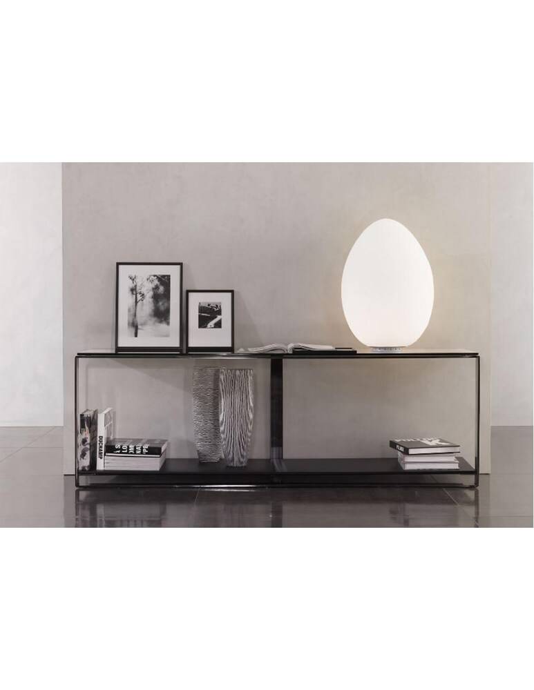 Fontana Arte Uovo Lampada Da Tavolo Media - Bianco