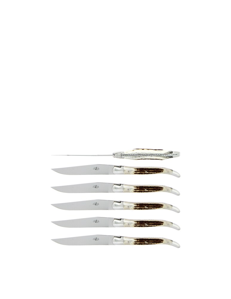 Forge De Laguiole Coltelli Da Tavola Set Da 6 - Beige
